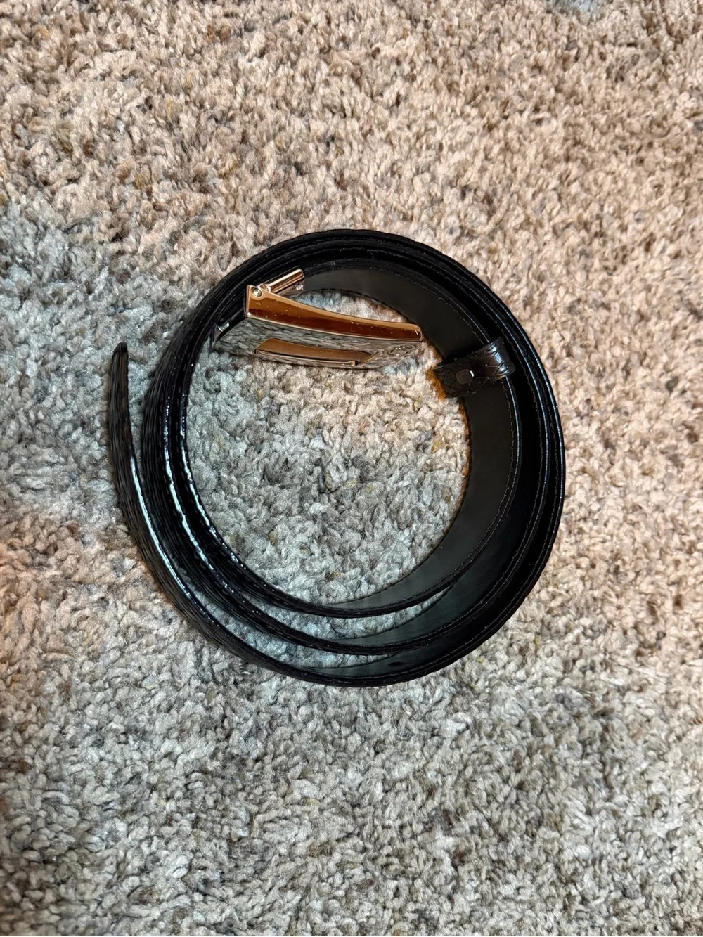 Montblanc Meisterstuck Rectangular Palladium Box Buckle Woven Strap